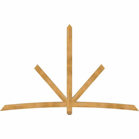 Ekena Millwork Alberta Rough Sawn Timber Gable Bracket, Western Red Cedar, 108"W x 68"H x 4"D x 4"F, 15/12 Pitch GBW108X68X0404ALB00RWR